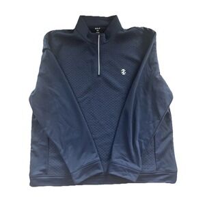 Izod Golf 1/4‎ Zip Pullover Sz XXL 2XL Golf Blue EUC